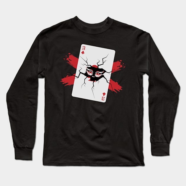 Poker Card Game Skat Poker Night Cool Eye Check Cards Long Sleeve T-Shirt by SpruchBastler